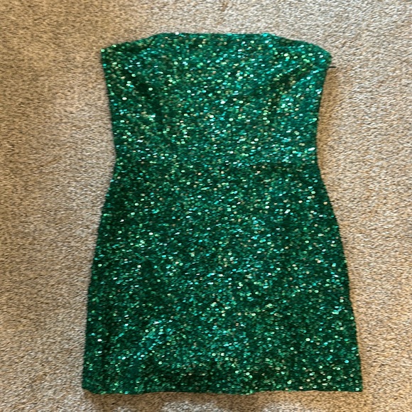 Retrofete Heather Sequin Dress in green - Picture 2 of 4